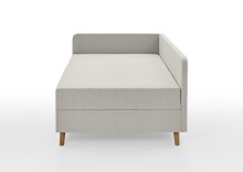 Polsterliege >Cabana< Liegefläche 90x200cm, Farbe taupe - Stellmaß: 97x85x207cm (BxHxT)