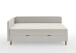 Polsterliege >Cabana< Liegefläche 90x200cm, Farbe taupe - Stellmaß: 97x85x207cm (BxHxT)