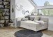 Polsterliege >Cabana< Liegefläche 90x200cm, Farbe taupe - Stellmaß: 97x85x207cm (BxHxT)