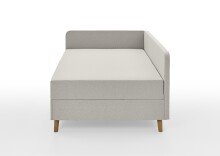 Polsterliege >Cabana< Liegefläche 120x200cm, Farbe taupe - Stellmaß: 127x85x207cm (BxHxT)