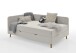 Polsterliege >Cabana< Liegefläche 120x200cm, Farbe taupe - Stellmaß: 127x85x207cm (BxHxT)