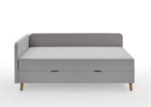Polsterliege >Cabana< Liegefläche 90x200cm, Farbe grau - Stellmaß: 97x85x207cm (BxHxT)