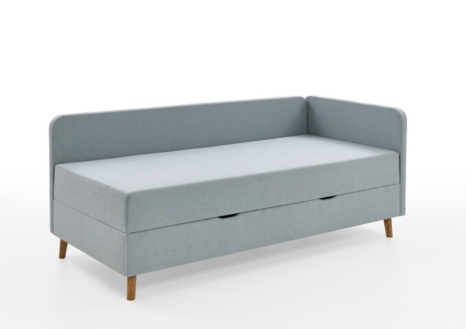 Polsterliege >Cabana< Liegefläche 90x200cm, Farbe eisblau - Stellmaß: 97x85x207cm (BxHxT)