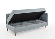 Polsterliege >Cabana< Liegefläche 90x200cm, Farbe eisblau - Stellmaß: 97x85x207cm (BxHxT)