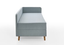 Polsterliege >Cabana< Liegefläche 90x200cm, Farbe eisblau - Stellmaß: 97x85x207cm (BxHxT)