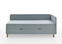 Polsterliege >Cabana< Liegefläche 90x200cm, Farbe eisblau - Stellmaß: 97x85x207cm (BxHxT)