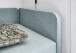 Polsterliege >Cabana< Liegefläche 90x200cm, Farbe eisblau - Stellmaß: 97x85x207cm (BxHxT)