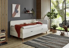 Polsterliege >Cabana< Liegefläche 90x200cm, Farbe beige, Stellmaß: 97x85x207cm (BxHxT)