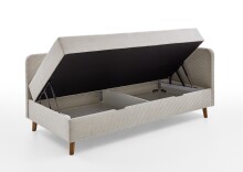 Polsterliege >Cabana< Liegefläche 90x200cm, Farbe beige, Stellmaß: 97x85x207cm (BxHxT)