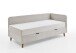 Polsterliege >Cabana< Liegefläche 90x200cm, Farbe beige, Stellmaß: 97x85x207cm (BxHxT)