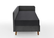 Polsterliege >Cabana< Liegefläche 90x200cm, Farbe grau, Stellmaß: 97x85x207cm (BxHxT)