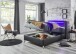 Boxbett >Candela< Liegefläche 120x200cm, schwarz / LED - Stellmaß: 122x110x209cm (BxHxT)