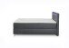 Boxbett >Candela< Liegefläche 120x200cm, schwarz / LED - Stellmaß: 122x110x209cm (BxHxT)