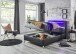 Boxbett >Candela< Liegefläche 140x200cm, schwarz / LED - Stellmaß: 142x110x209cm (BxHxT)
