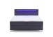 Boxbett >Candela< Liegefläche 160x200cm, schwarz / LED - Stellmaß: 162x110x209cm (BxHxT)