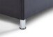 Boxbett >Candela< Liegefläche 160x200cm, schwarz / LED - Stellmaß: 162x110x209cm (BxHxT)