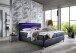 Boxbett >Candela< Liegefläche 160x200cm, schwarz / LED - Stellmaß: 162x110x209cm (BxHxT)