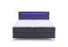 Boxbett >Candela< Liegefläche 160x200cm, schwarz / LED - Stellmaß: 162x110x209cm (BxHxT)