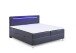 Boxbett >Candela< Liegefläche 160x200cm, schwarz / LED - Stellmaß: 162x110x209cm (BxHxT)