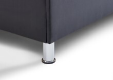 Boxbett >Candela< Liegefläche 180x200cm, schwarz / LED - Stellmaß: 182x110x209cm (BxHxT)