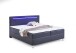 Boxbett >Candela< Liegefläche 180x200cm, schwarz / LED - Stellmaß: 182x110x209cm (BxHxT)
