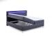 Boxbett >Candela< Liegefläche 180x200cm, schwarz / LED - Stellmaß: 182x110x209cm (BxHxT)
