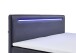 Boxbett >Candela< Liegefläche 180x200cm, schwarz / LED - Stellmaß: 182x110x209cm (BxHxT)