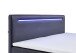Boxbett >Candela< Liegefläche 180x200cm, schwarz / LED - Stellmaß: 182x110x209cm (BxHxT)