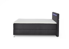 Boxbett >Candela< Liegefläche 120x200cm, anthrazit/LED - Stellmaß: 122x110x209cm (BxHxT)