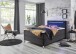 Boxbett >Candela< Liegefläche 120x200cm, anthrazit/LED - Stellmaß: 122x110x209cm (BxHxT)