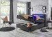 Boxbett >Candela< Liegefläche 120x200cm, anthrazit/LED - Stellmaß: 122x110x209cm (BxHxT)