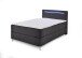 Boxbett >Candela< Liegefläche 120x200cm, anthrazit/LED - Stellmaß: 122x110x209cm (BxHxT)