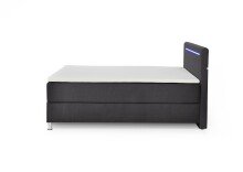 Boxbett >Candela< Liegefläche 140x200cm, anthrazit/LED - Stellmaß: 142x110x209cm (BxHxT)