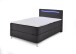 Boxbett >Candela< Liegefläche 140x200cm, anthrazit/LED - Stellmaß: 142x110x209cm (BxHxT)