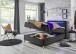 Boxbett >Candela< Liegefläche 140x200cm, anthrazit/LED - Stellmaß: 142x110x209cm (BxHxT)