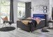 Boxbett >Candela< Liegefläche 140x200cm, anthrazit/LED - Stellmaß: 142x110x209cm (BxHxT)