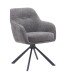 Armlehnstuhl >Avola< (2er-Set) Federkern, Drehfunktion, graphit - 57x87x65 (BxHxT)