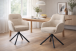 Armlehnstuhl >Avola< (2er-Set) Federkern, Drehfunktion, leinen-beige - 57x87x65 (BxHxT)