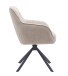 Armlehnstuhl >Avola< (2er-Set) Federkern, Drehfunktion, leinen-beige - 57x87x65 (BxHxT)