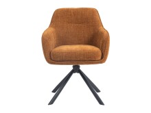 Armlehnstuhl >Avola< (2er-Set) Federkern, Drehfunktion, rostfarben - 57x87x65 (BxHxT)