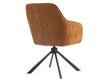 Armlehnstuhl >Avola< (2er-Set) Federkern, Drehfunktion, rostfarben - 57x87x65 (BxHxT)