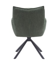 Armlehnstuhl >Marilla< (2er-Set) Federkern, Drehfunktion, waldgrün - 59x86x65 (BxHxT)