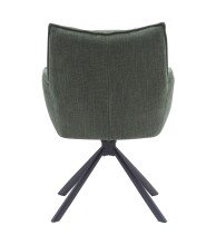 Armlehnstuhl >Marilla< (2er-Set) Federkern, Drehfunktion, waldgrün - 59x86x65 (BxHxT)