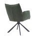 Armlehnstuhl >Marilla< (2er-Set) Federkern, Drehfunktion, waldgürn - 59x86x65 (BxHxT)