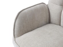 Armlehnstuhl >Marilla< (2er-Set) Federkern, Drehfunktion, leinen-beige - 59x86x65 (BxHxT)