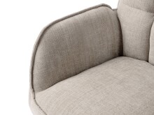 Armlehnstuhl >Marilla< (2er-Set) Federkern, Drehfunktion, leinen-beige - 59x86x65 (BxHxT)