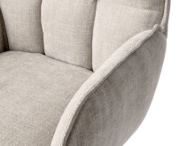 Armlehnstuhl >Marilla< (2er-Set) Federkern, Drehfunktion, leinen-beige - 59x86x65 (BxHxT)