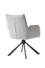 Armlehnstuhl >Marilla< (2er-Set) Federkern, Drehfunktion, leinen-beige - 59x86x65 (BxHxT)