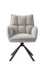 Armlehnstuhl >Marilla< (2er-Set) Federkern, Drehfunktion, leinen-beige - 59x86x65 (BxHxT)