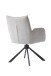 Armlehnstuhl >Marilla< (2er-Set) Federkern, Drehfunktion, leinen-beige - 59x86x65 (BxHxT)
